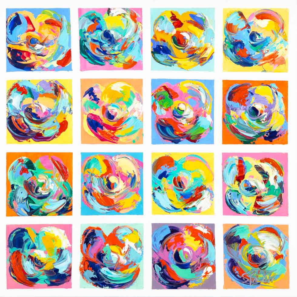 Art Moderne Tutti Flowers 70 Par 70 Cm Site Internet